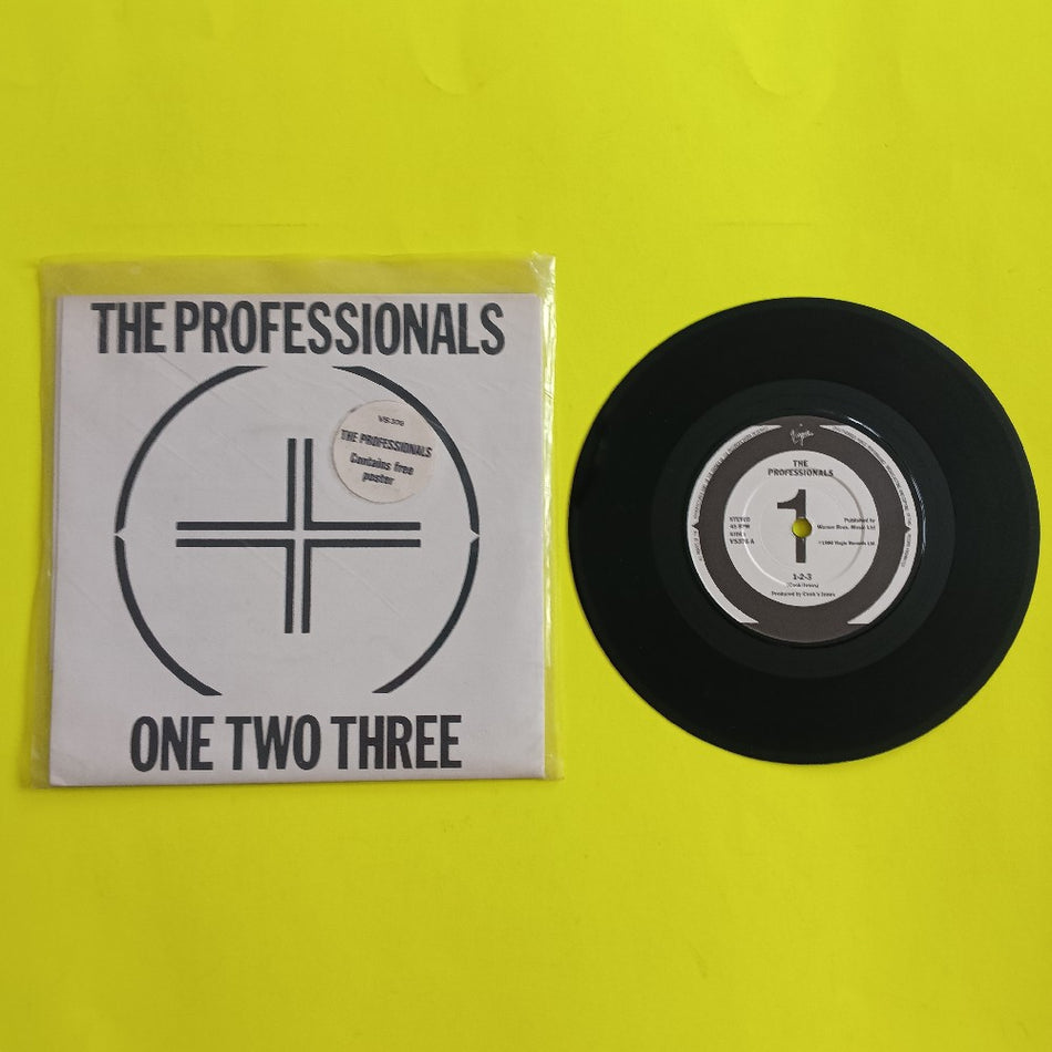 The Professionals - One Two Three 7" Poster Sleeve - 1980 - VS 376 - Used - VG+ - Vinyl