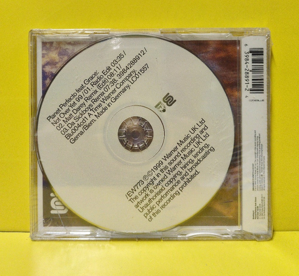 Planet Perfecto Feat. Grace - Not Over Yet 99 - 1999 - Blu004cd1 - New - Sealed - CDs - CD Single - UK & European Import