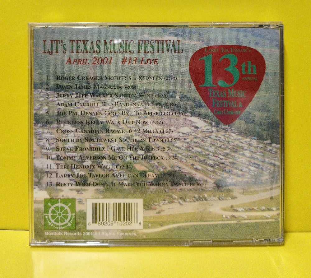 Various - LJT's Texas Music Festival, April 2001 #13 Live - 2001 - BF10020 - New - Sealed - CDs