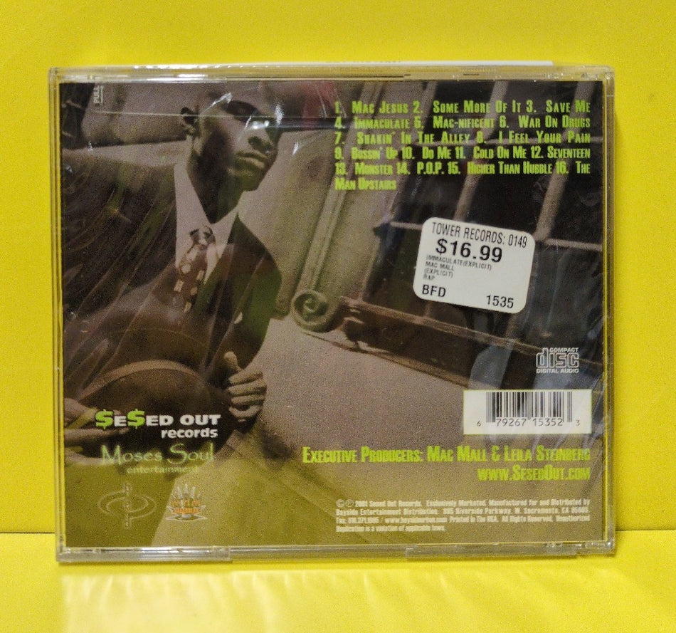 Mac Mall - Immaculate - 2001 - SESE1535-2 - New - Sealed - CDs