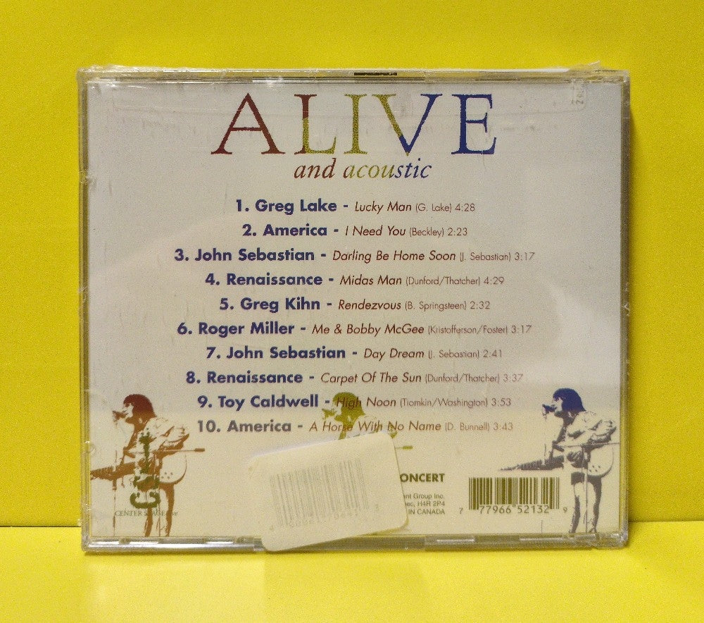Various - Alive And Acoustic - 1999 - CST52132 - New - Sealed - CDs - Canada Import