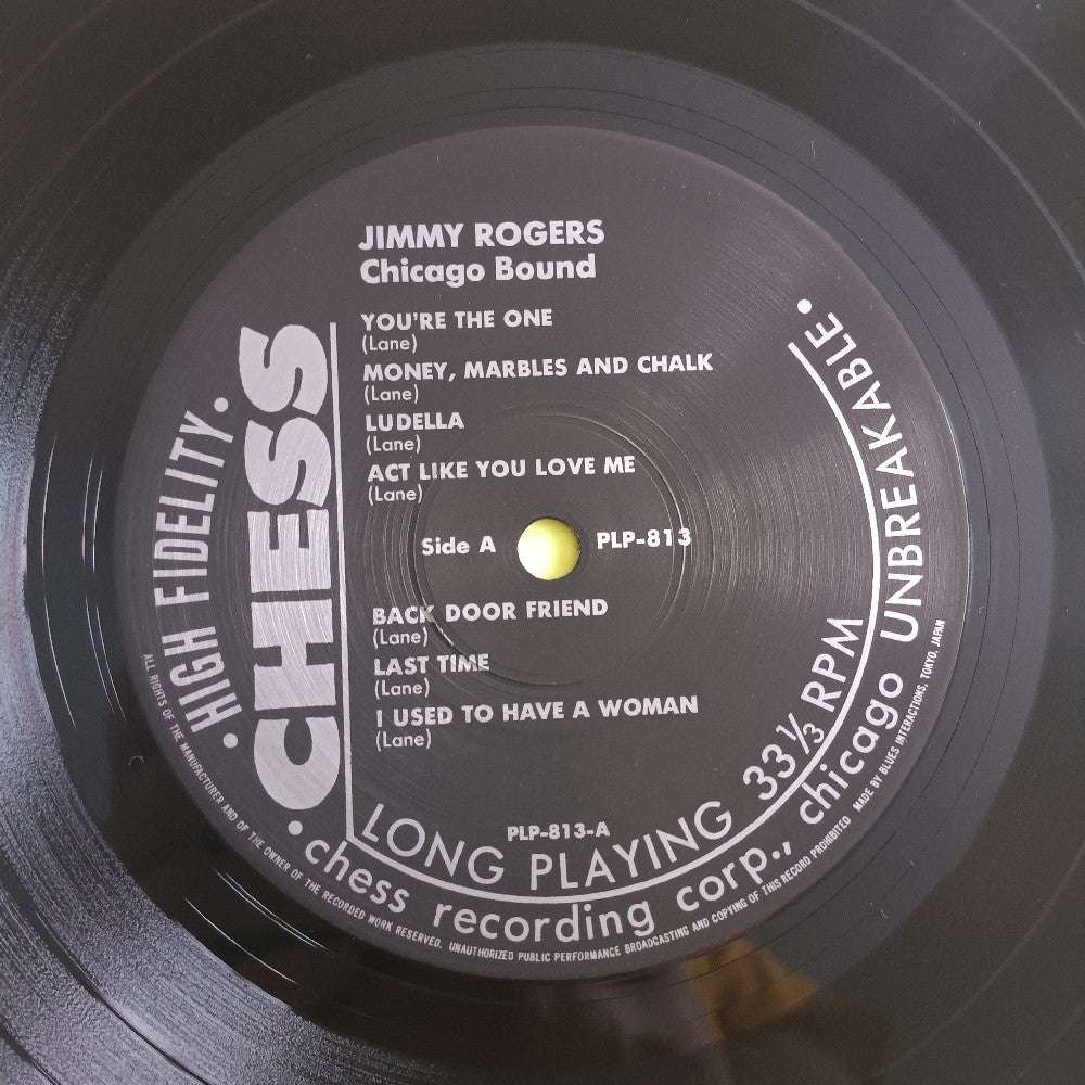 Jimmy Rogers w. Little Walter & Muddy Waters - Chicago Bound / Japan - 1983 - PLP-813 - Used - EX - Vinyl