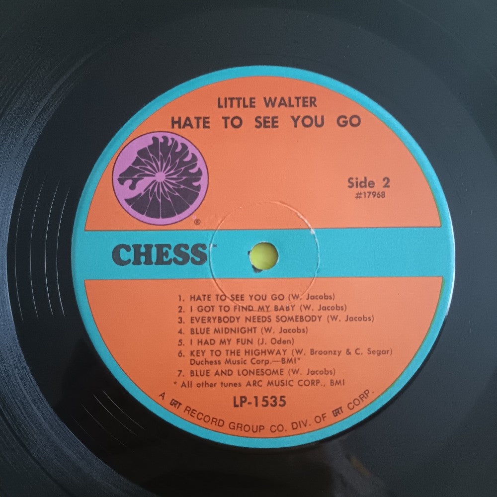 Little Walter - Hate To See You Go - 1972 - CH 1535 / LP 1535 - Used - VG++ - Vinyl