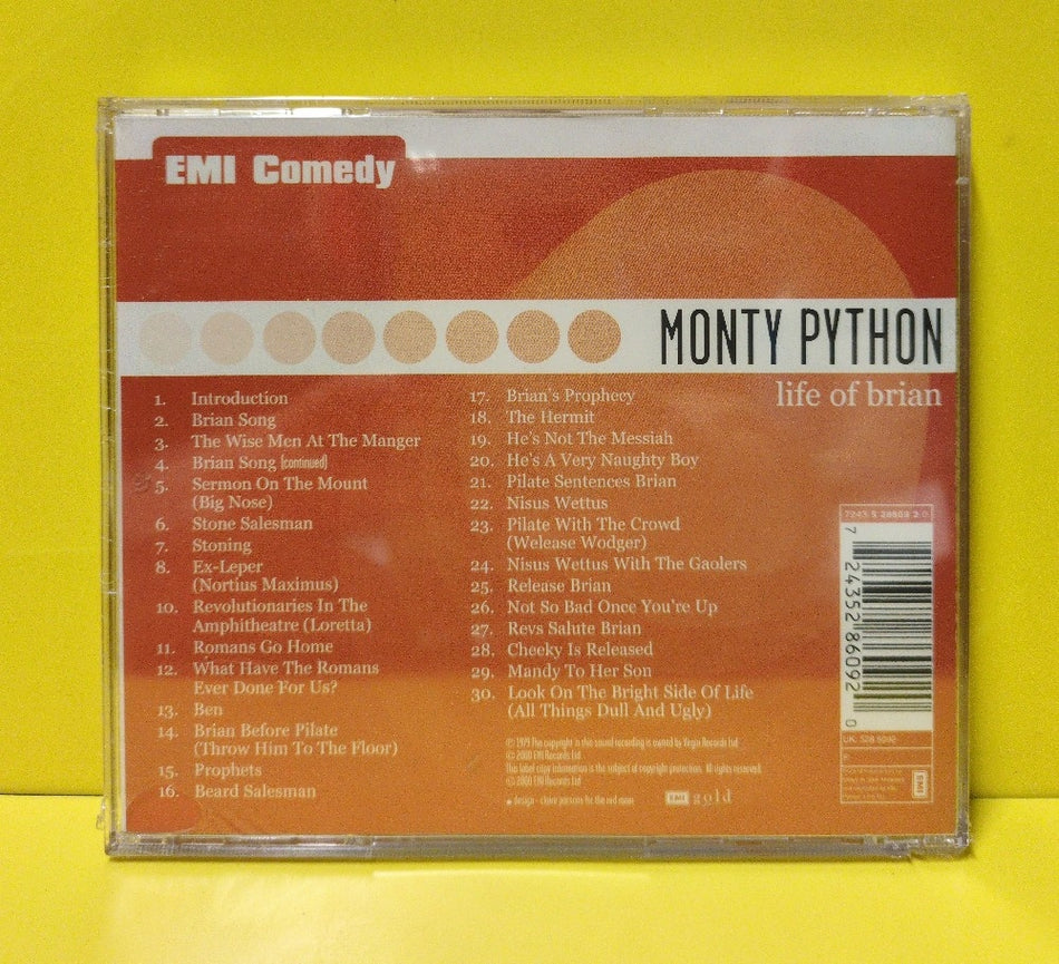 Monty Python - Life Of Brian (Original Soundtrack) - 2000 - 7243 5 28609 2 0 - New - Sealed - CDs - Reissue - UK Import