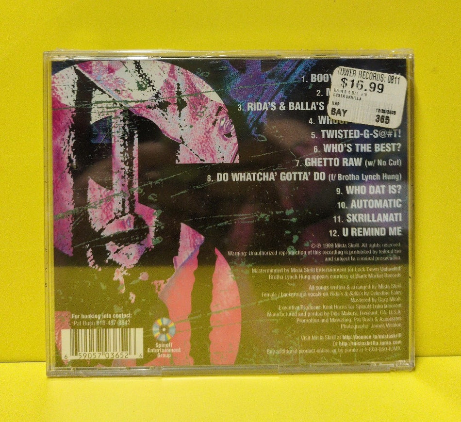Mi$ta $krilla - Rida's & Balla's - 1999 - SPIOT530 - New - Sealed - CDs