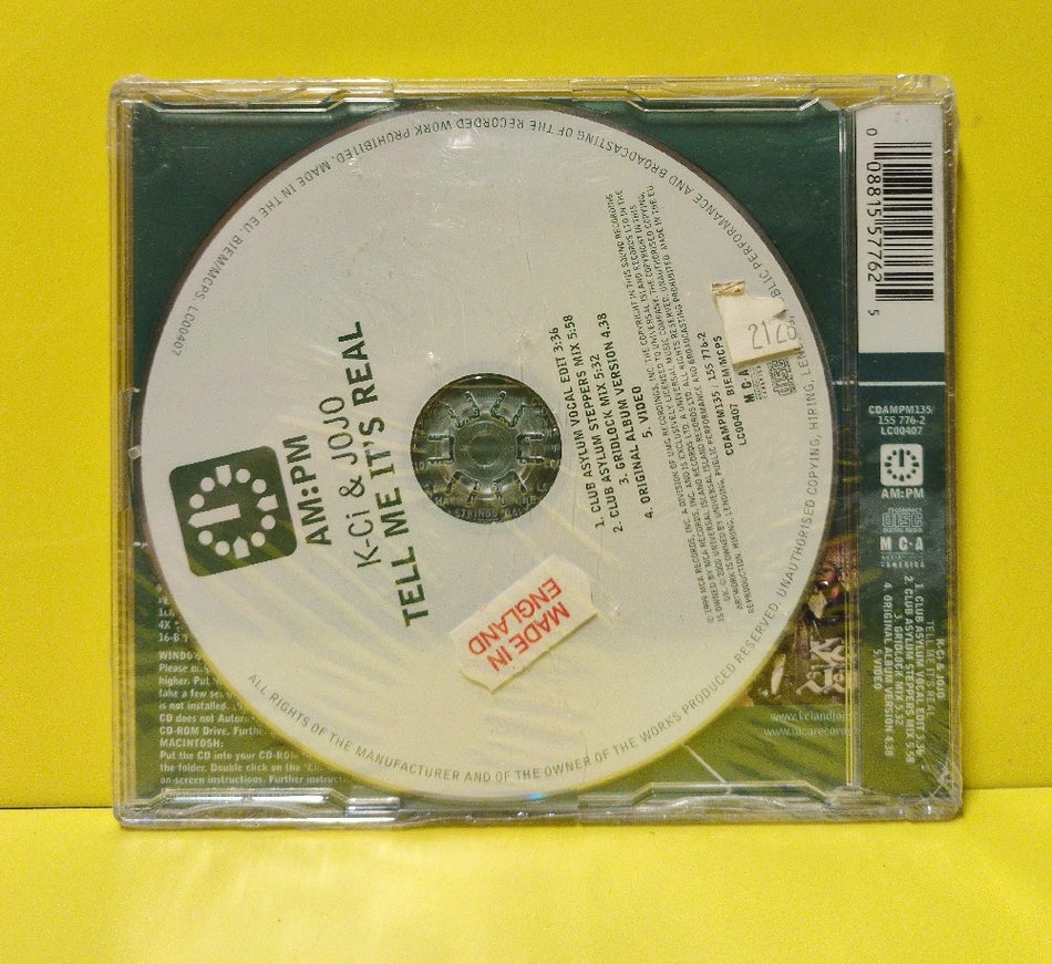K-Ci & JoJo - Tell Me It's Real - 2000 - CDAMPM135 - New - Sealed - CDs - CD Single - UK Import