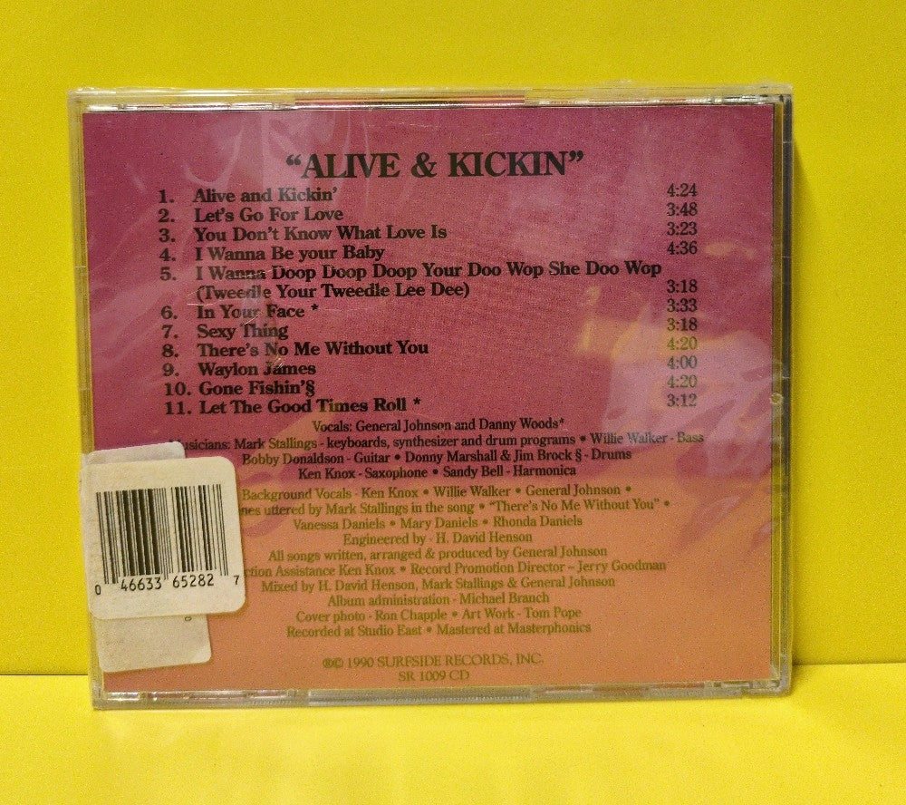General Johnson & The Chairmen Of The Board - Alive And Kickin' - 1990 - SR 1009 CD - New - Sealed - CDs - No Barcode