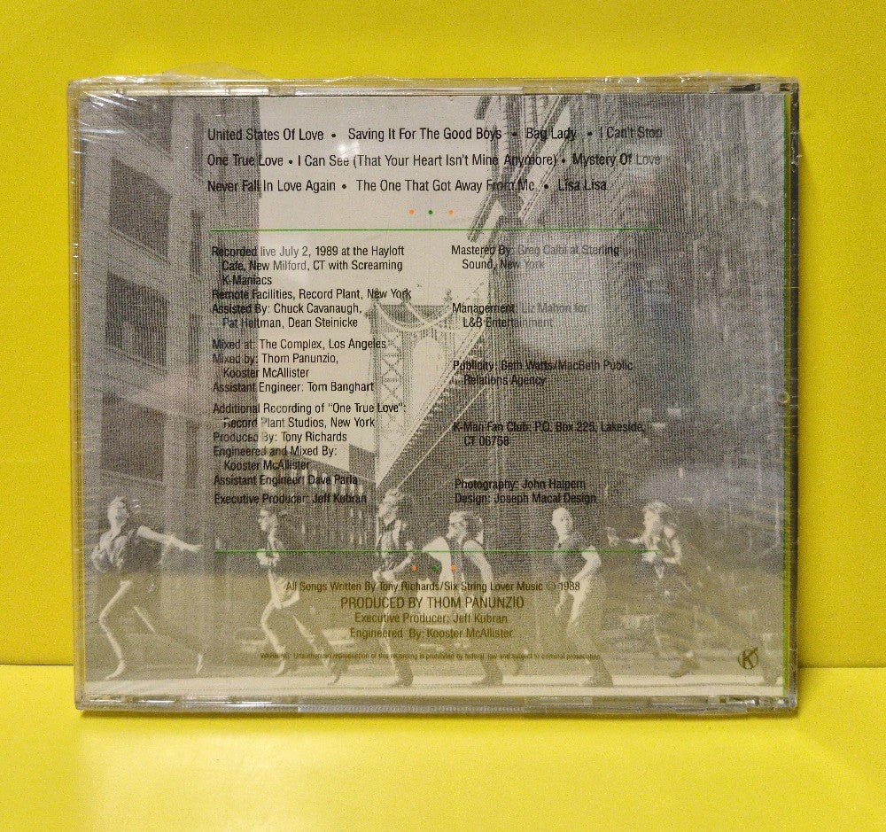 Tony Richards And The K-Man Band - Live Sweat - 1989 - New - Sealed - CDs