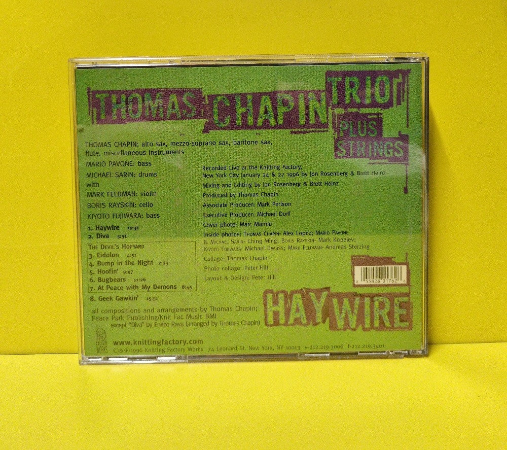 Thomas Chapin Trio Plus Strings - Haywire - 1996 - KFW 176 - Used - EX - CDs
