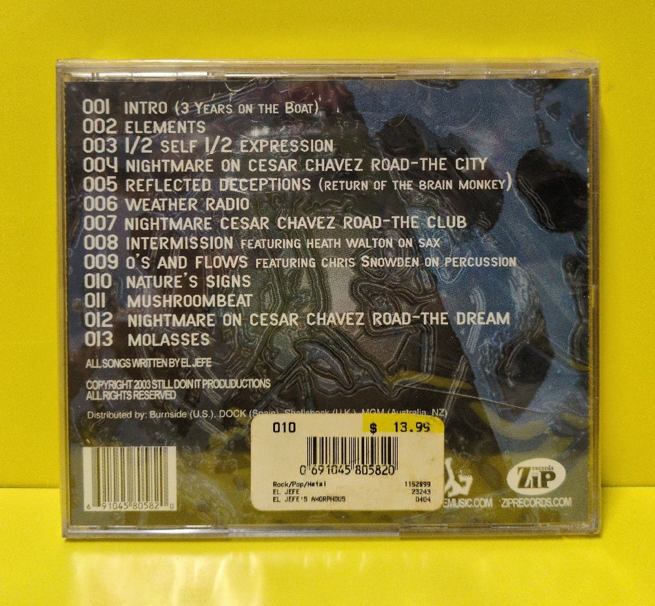 El Jefe - El Jefe's Amorphous Phormula - 2003 - ZIP 015 - New - Sealed - CDs
