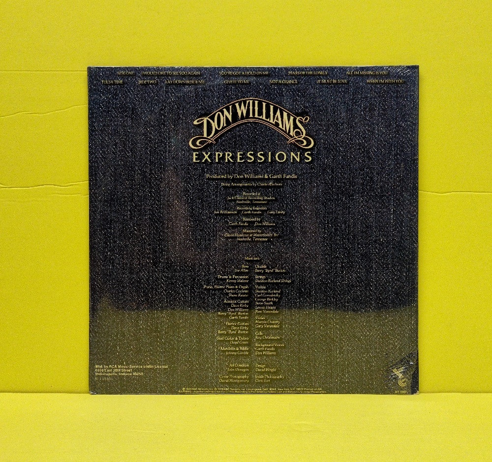 Don Williams - Expressions - 1978 - AY 1069 / R 134336 - New - Sealed - Vinyl - Club Edition