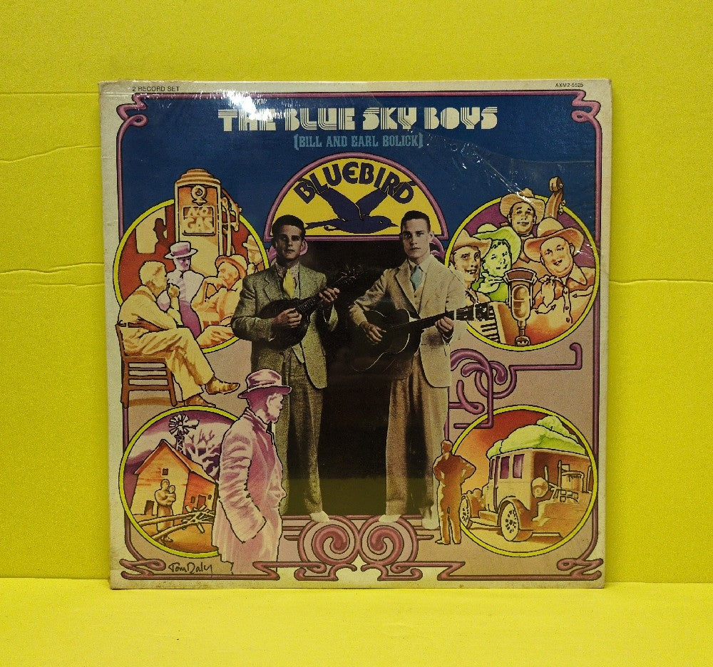 The Blue Sky Boys - The Blue Sky Boys [Bill And Earl Bolick] - 1976 - AXM2-5525 - New - Sealed - Vinyl - 2xLP - Mono