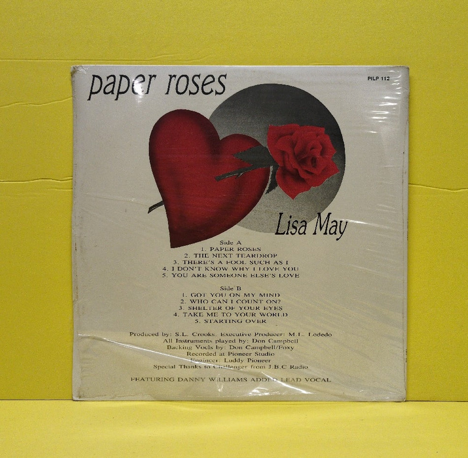 Lisa May - Paper Roses - PILP 112 - New - Sealed - Vinyl - UK Import