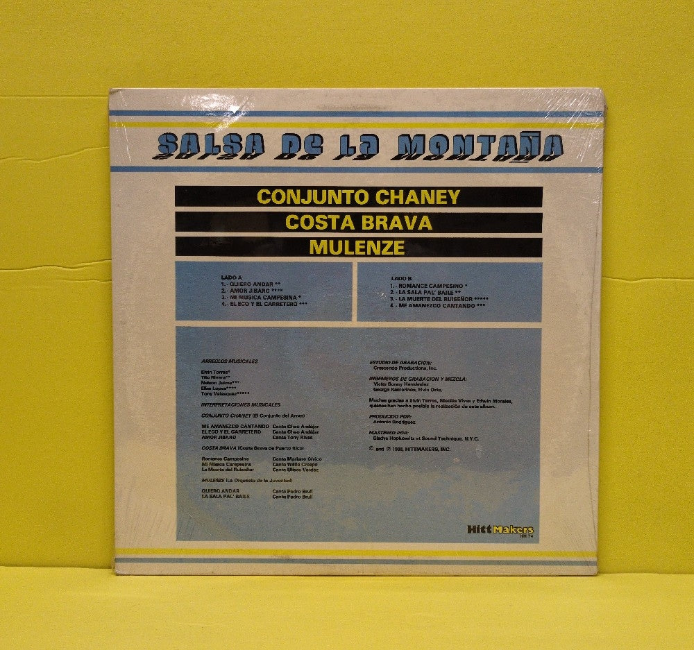 Conjunto Chaney, Costa Brava, Mulenze - Salsa De La Montana - 1988 - HM 74 - New - Sealed - Vinyl