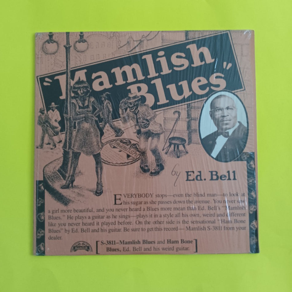 Ed Bell - Ed Bell's Mamlish Moan Blues W. Booklet & Shrink - 1982 - S-3811 - Used - VG++ - Vinyl