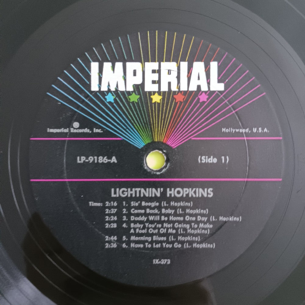 Lightnin' Hopkins - Sings The Blues OG Mono - 1962 - LP-9186 - Used - VG+ - Vinyl