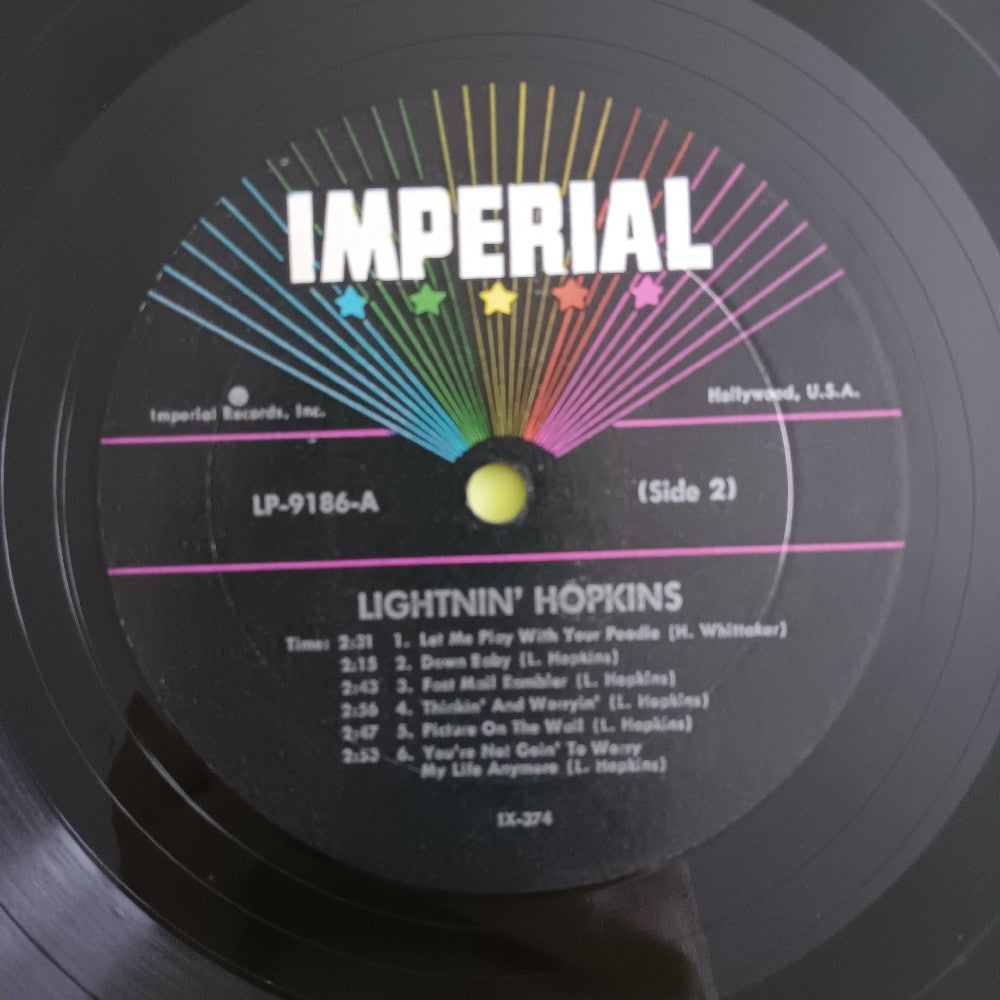 Lightnin' Hopkins - Sings The Blues OG Mono - 1962 - LP-9186 - Used - VG+ - Vinyl