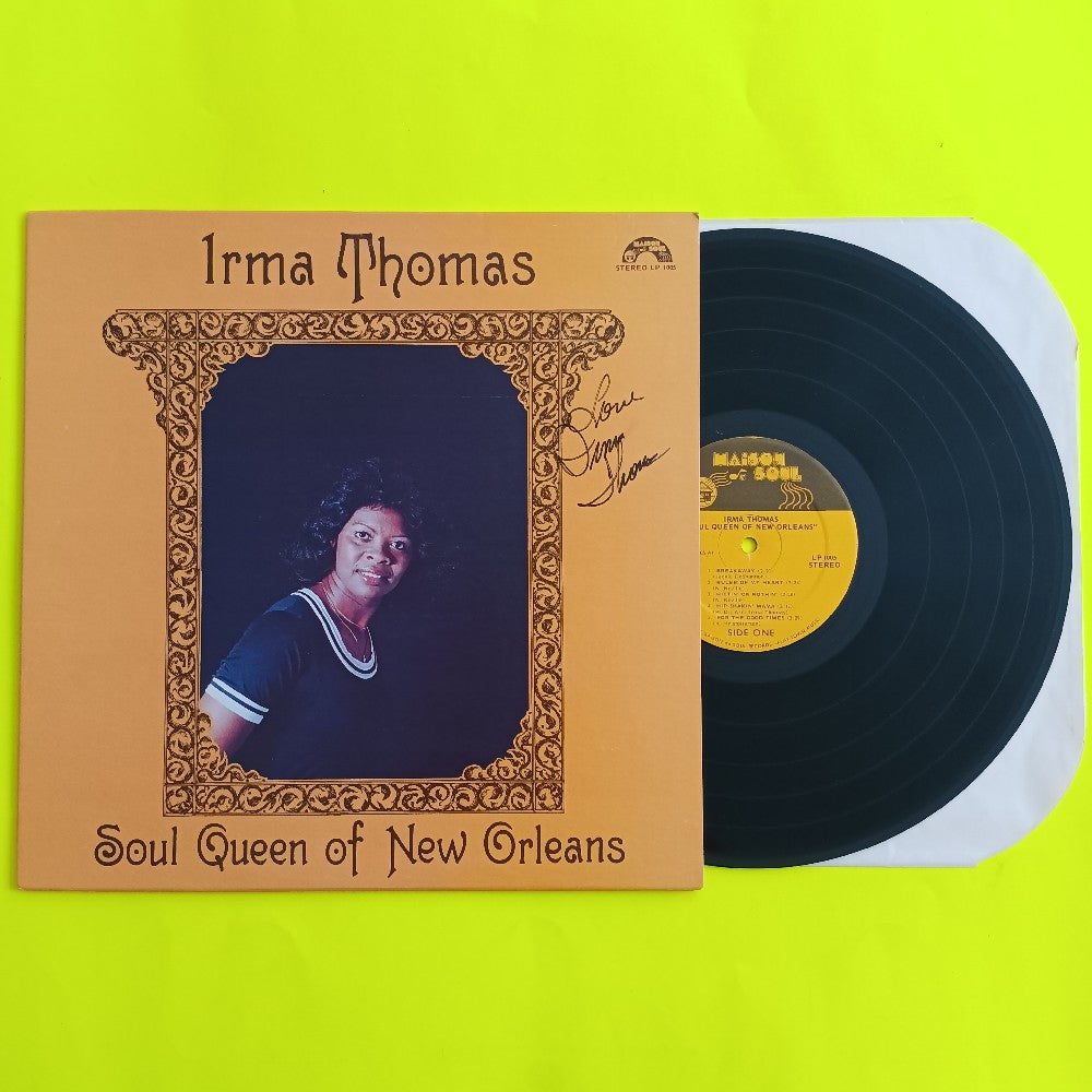 Irma Thomas - Soul Queen Of New Orleans AUTOGRAPHED - 1978 - LP 1005 - Used - EX - Vinyl