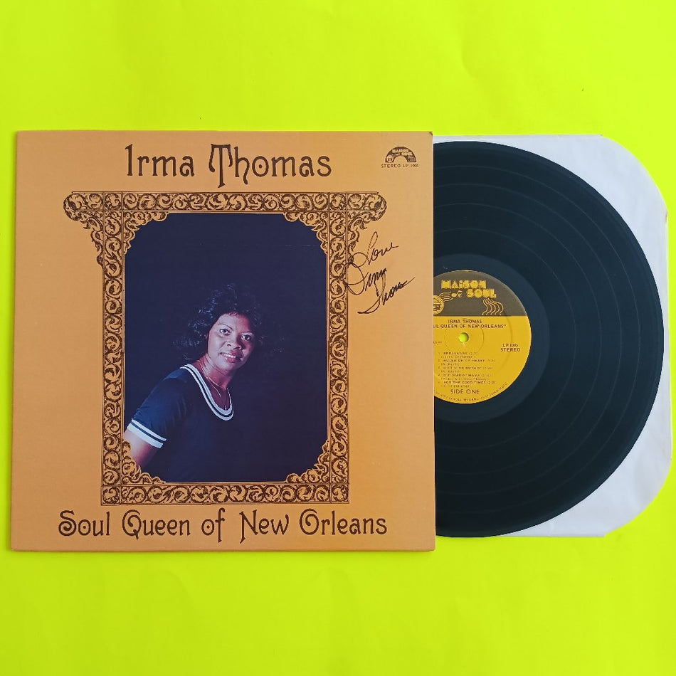 Irma Thomas - Soul Queen Of New Orleans AUTOGRAPHED - 1978 - LP 1005 - Used - EX - Vinyl