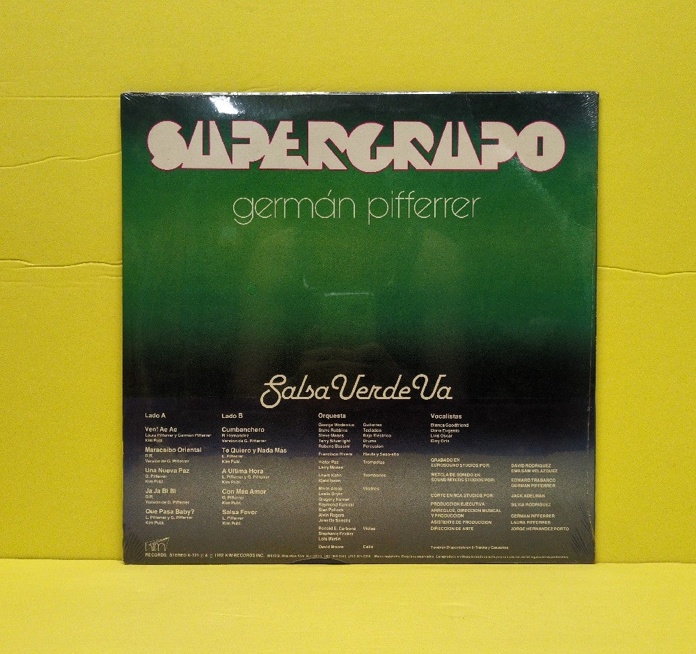 Supergrupo / German Pifferrer - Salsa Verde Va - 1982 - K-721 - New - Sealed - Vinyl