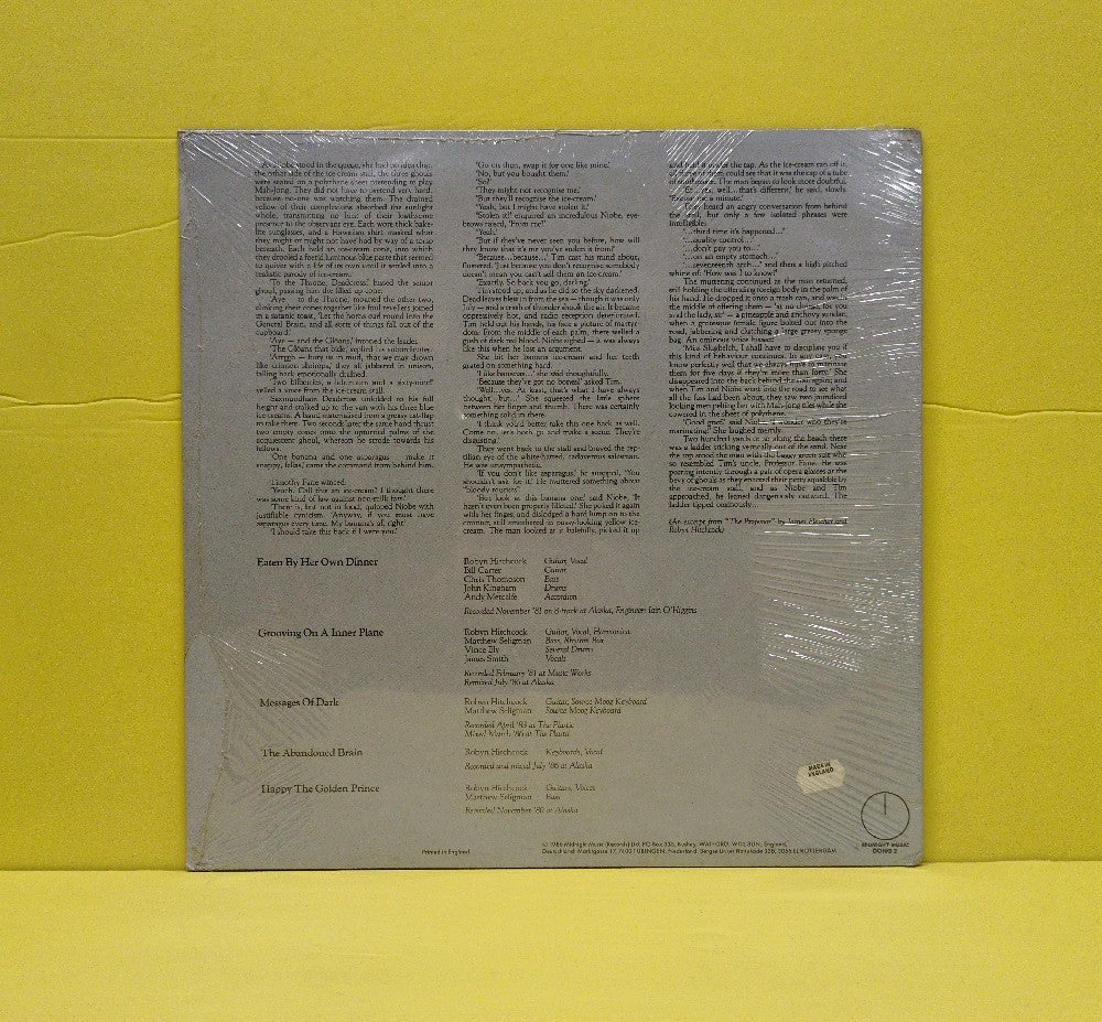 Robyn Hitchcock - Eaten By Her Own Dinner - 1986 - DONG 2 - New - Sealed - Vinyl - 12" EP - 45 RPM - UK Import