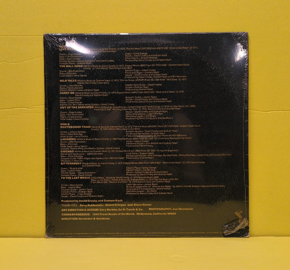 Crosby-Nash - The Best Of David Crosby And Graham Nash - 1978 - AA1102 - New - Sealed - Vinyl
