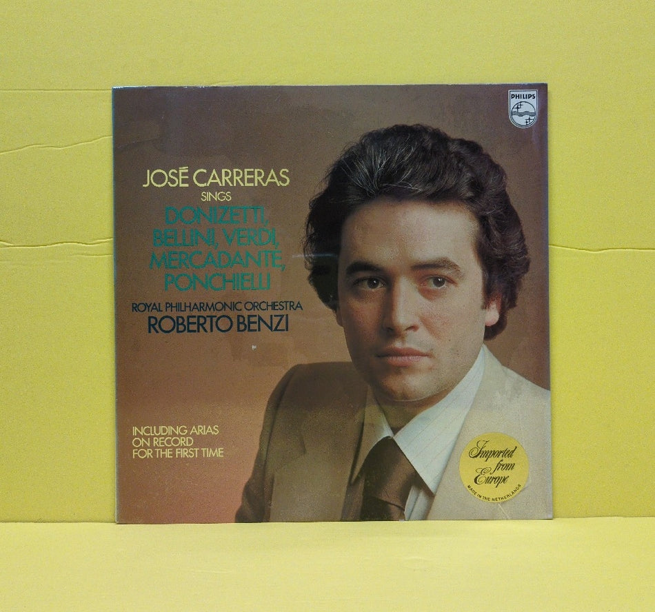 Jose Carreras, Royal Philharmonic Orchestra, Robert Benzi - Jose Carreras Sings Donizetti, Bellini, Verdi, Mercadante, Ponchielli - 1976 - 9500 203 - New - Sealed - Vinyl - Netherlands Import