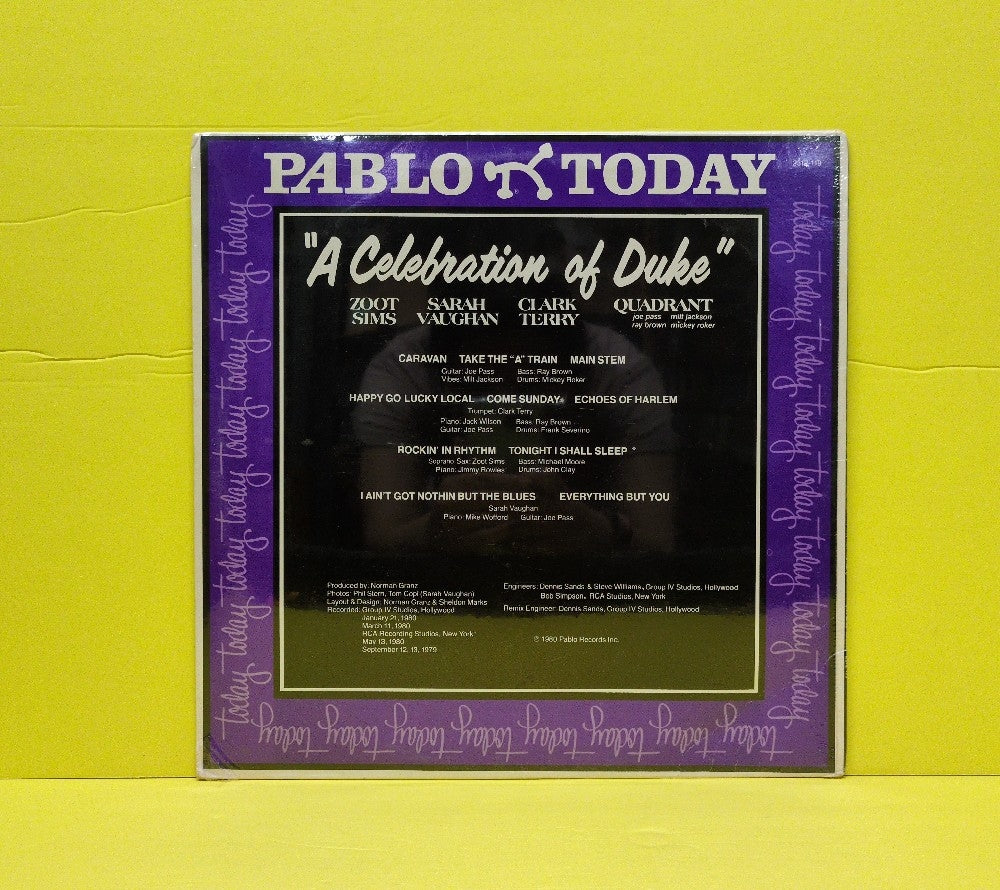 Zoot Sims, Sarah Vaughan, Clark Terry, Quadrant - A Celebration Of Duke - 1980 - 2312-119 - New - Sealed - Vinyl