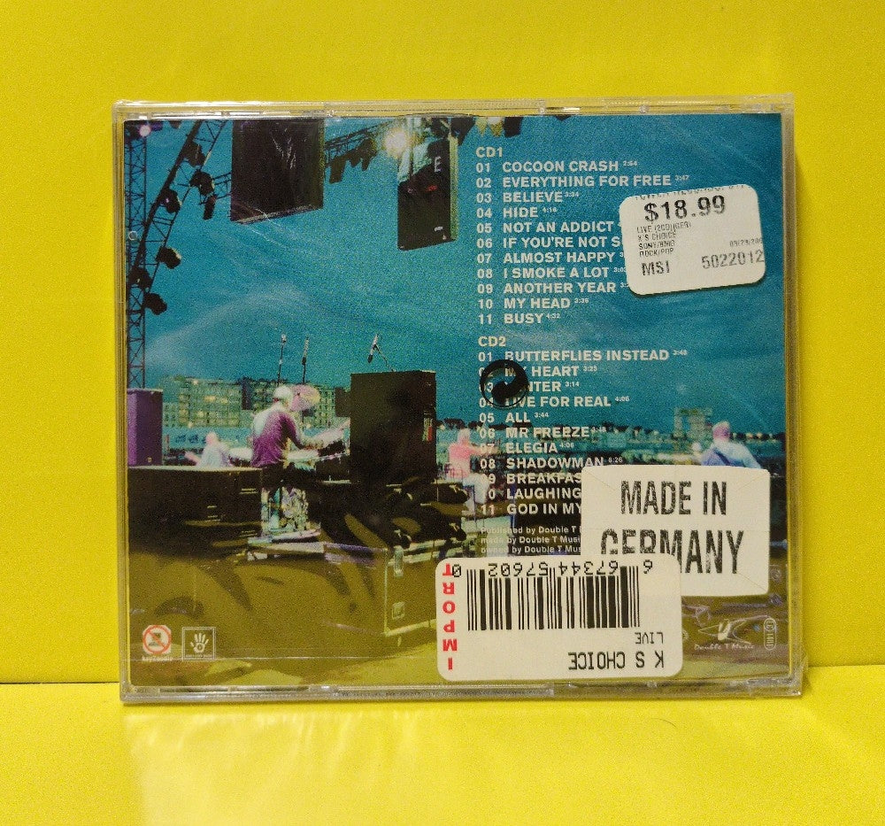 K's Choice - Live - 2001 - EPC 502201-2 - New - Sealed - CDs