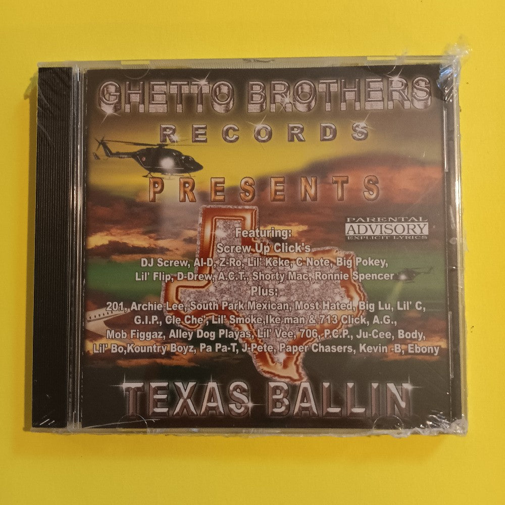 Ghetto Brothers Records Presents - Texas Ballin - 2001 - GHE 3333 - New - Sealed - CDs