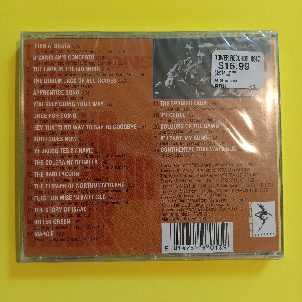 The Johnstons Ft Paul Brady - The Transatlantic Years - 1992 - TDEMCD13 - New - Sealed - CDs