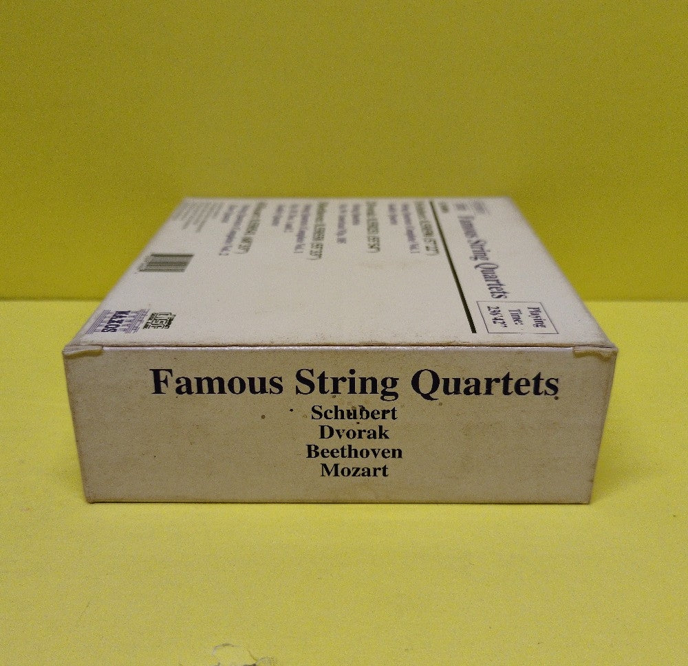 Schubert, Dvorak, Beethoven, Mozart - Famous String Quartets - 1996 - 8.504006 - New - New - CDs - 4xCD Box Set - No Shrink Wrap On Box