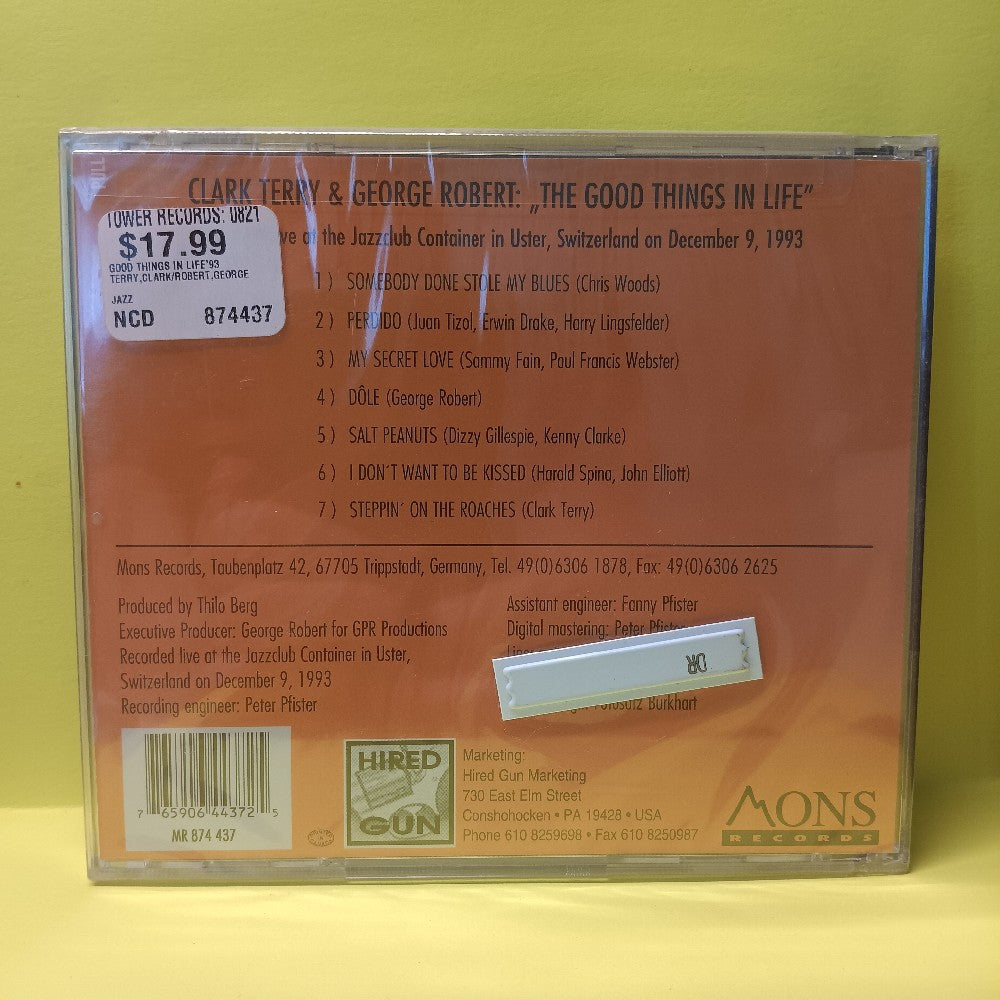 Clark Terry George Robert - The Good Things In Life - 1994 - MR 874 437 - New - Sealed - CDs