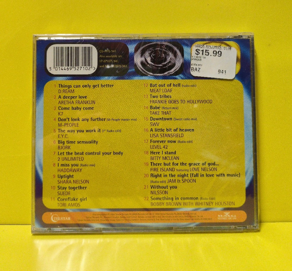 Various - Hits 94 Volume One - 1994 - CD HITS 941 - New - Sealed - CDs - UK Import