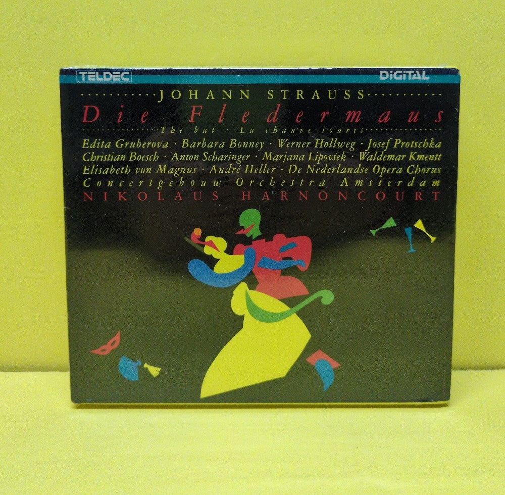 Johann Strauss - Concertgebouw Orchestra Amsterdam • Nikolaus Harnoncourt - Die Fledermaus - 1988 - 8.35762 ZA - Sealed - CDs - 2xCD Box Set - Germany Import