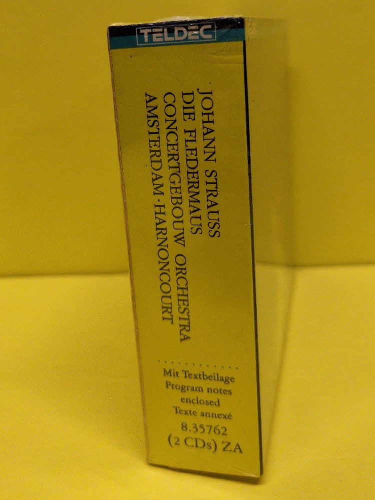 Johann Strauss - Concertgebouw Orchestra Amsterdam • Nikolaus Harnoncourt - Die Fledermaus - 1988 - 8.35762 ZA - Sealed - CDs - 2xCD Box Set - Germany Import