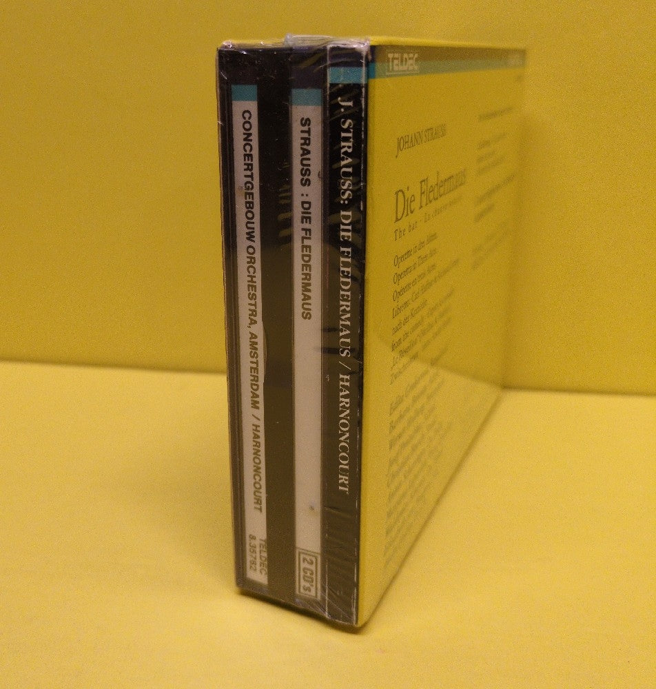 Johann Strauss - Concertgebouw Orchestra Amsterdam • Nikolaus Harnoncourt - Die Fledermaus - 1988 - 8.35762 ZA - Sealed - CDs - 2xCD Box Set - Germany Import