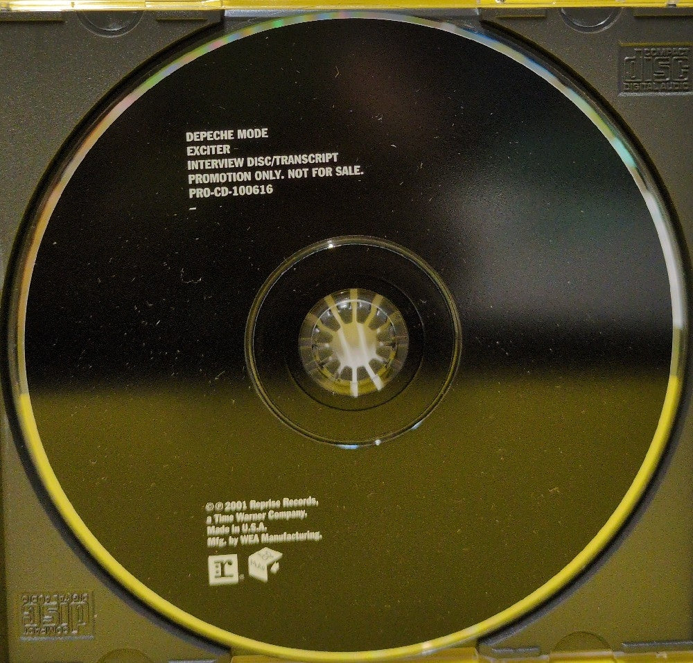 Depeche Mode - Exciter - Interview Disc/Transcript - 2001 - PRO-CD-100616 - Used - EX - CDs - Promo