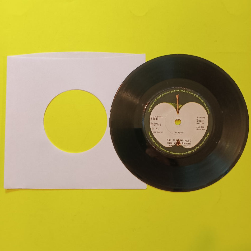 The Beatles - Let It Be / You Know My Name 7" UK OG - 1970 - R5833 - Used - VG++ - Vinyl