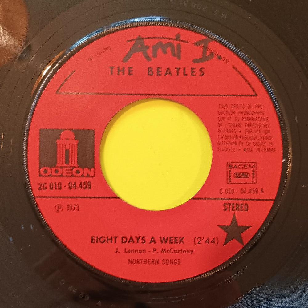 The Beatles - Eight Days A Week / I'm A Loser FRANCE 7" - 1976 - 2C010-04459 - Used - VG++ - Vinyl