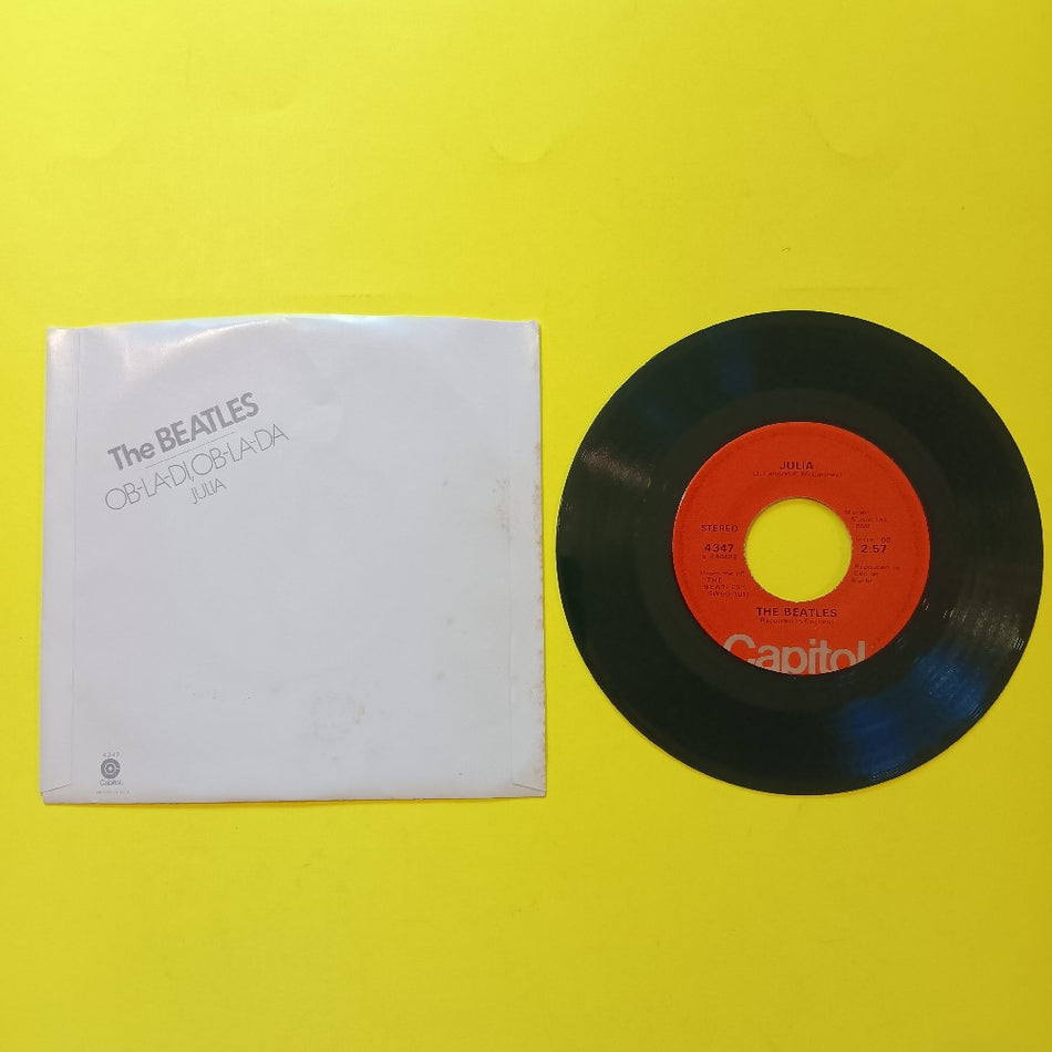 The Beatles - Ob-La-Di Ob-La-Da 7" Numbered - 1976 - Capitol 4347 - Used - VG++ - Vinyl
