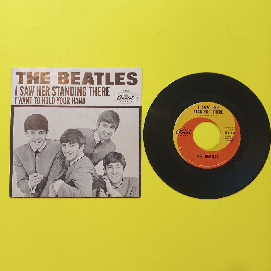 The Beatles - I Want To Hold Your Hand OG 7" Hofer Credit - 1963 - Capitol 5112 - Used - VG+ - Vinyl