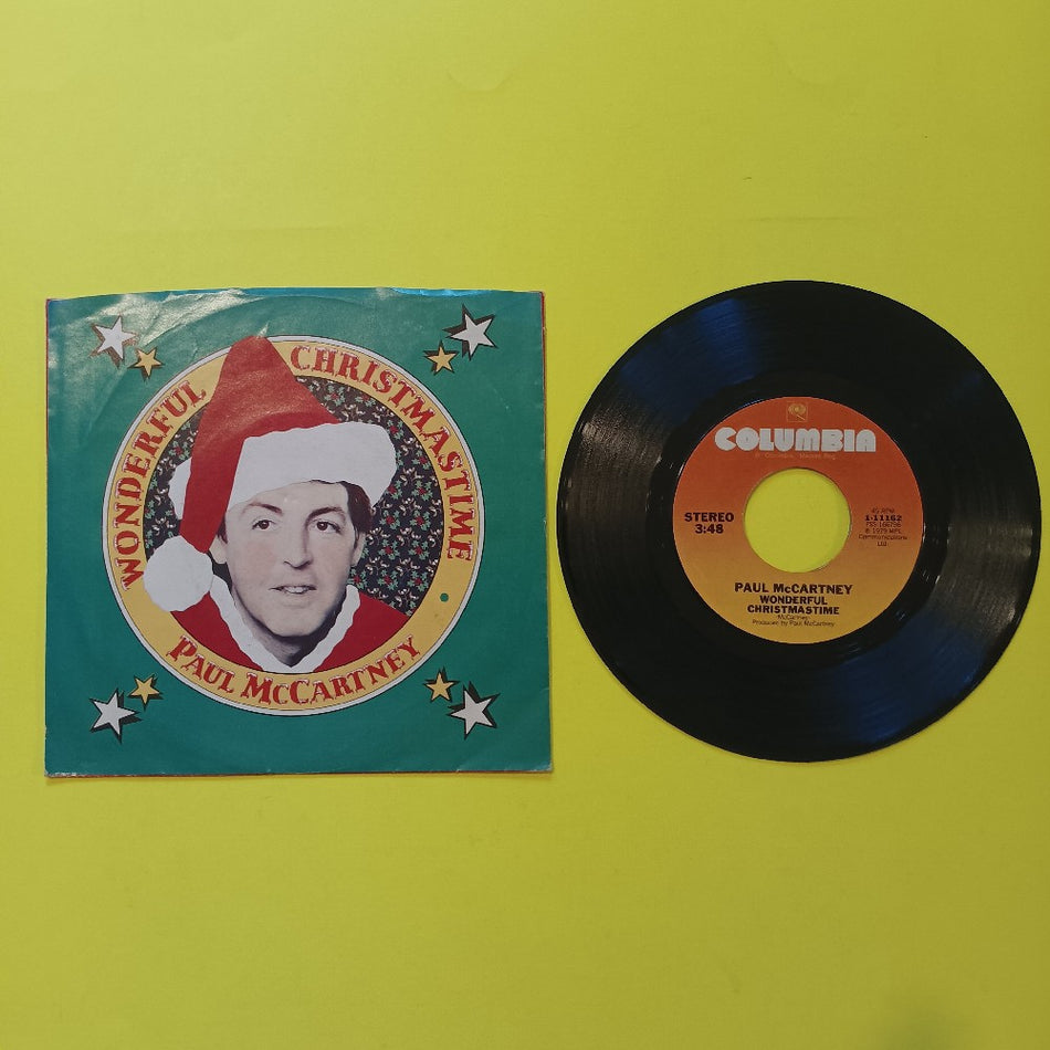 Paul McCartney - Wonderful Christmastime / Rudolph 7" - 1979 - 1-11162 - Used - VG+ - Vinyl