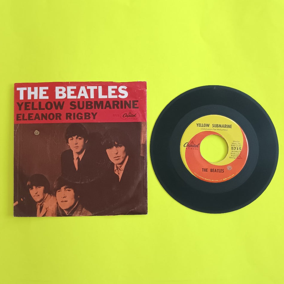 The Beatles - Yellow Submarine / Eleanor Rigby 7" - 1966 - Capitol 5715 - Used - VG+ - Vinyl