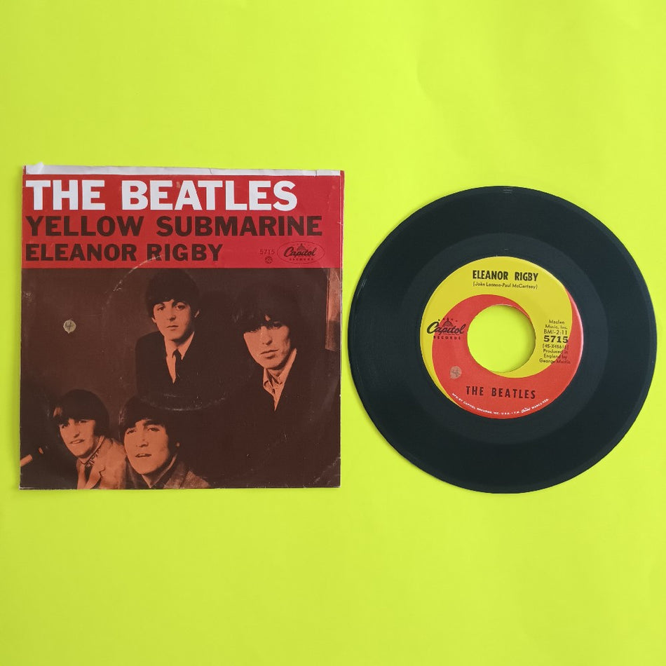 The Beatles - Yellow Submarine / Eleanor Rigby 7" - 1966 - Capitol 5715 - Used - VG+ - Vinyl