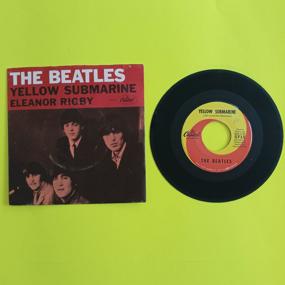 The Beatles - Yellow Submarine / Eleanor Rigby 7" - 1966 - Capitol 5715 - Used - VG+ - Vinyl