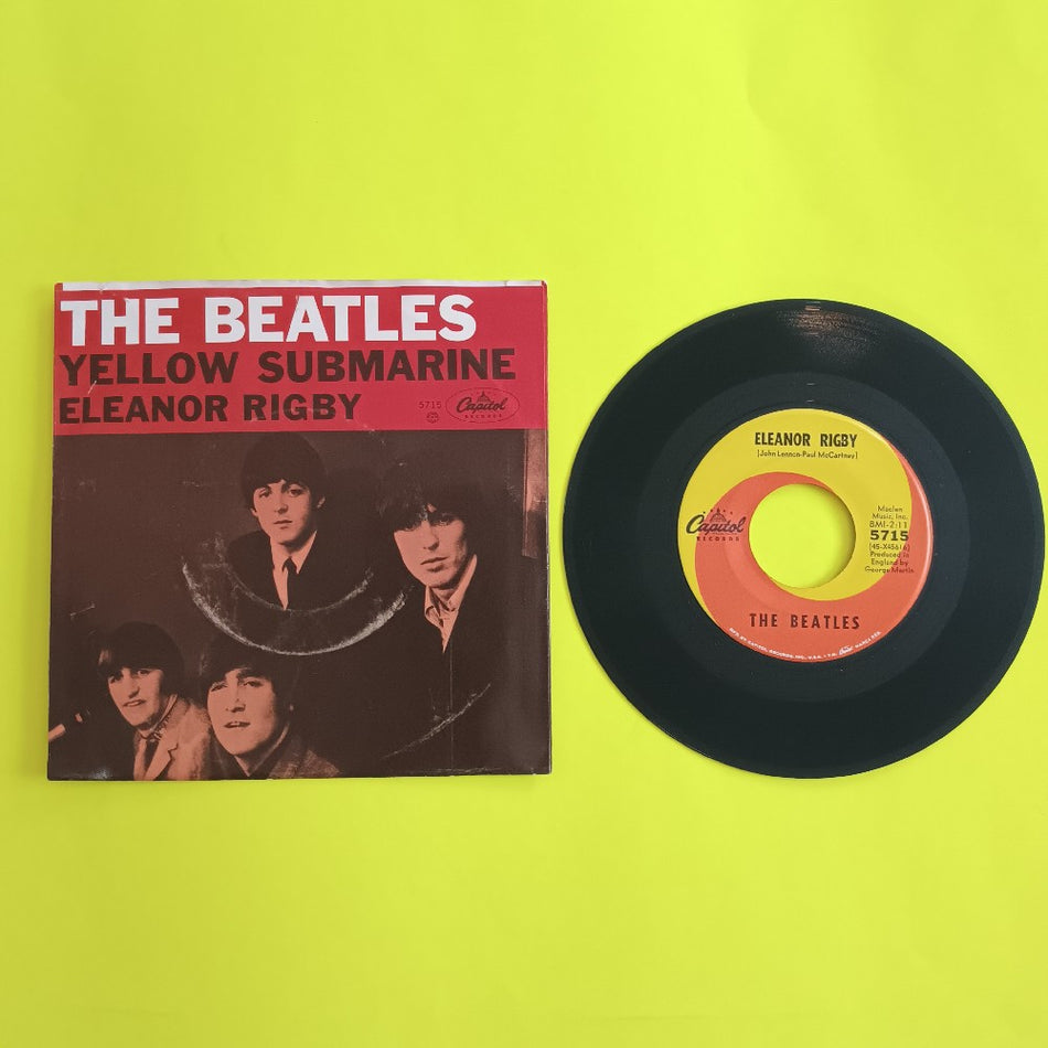 The Beatles - Yellow Submarine / Eleanor Rigby 7" - 1966 - Capitol 5715 - Used - VG+ - Vinyl
