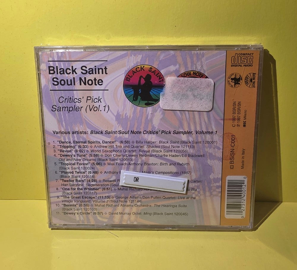 Various - Black Saint/Soul Note Critics' Pick Sampler (Vol. 1) - 1997 - BS/SN-C001 - New - Sealed - CDs