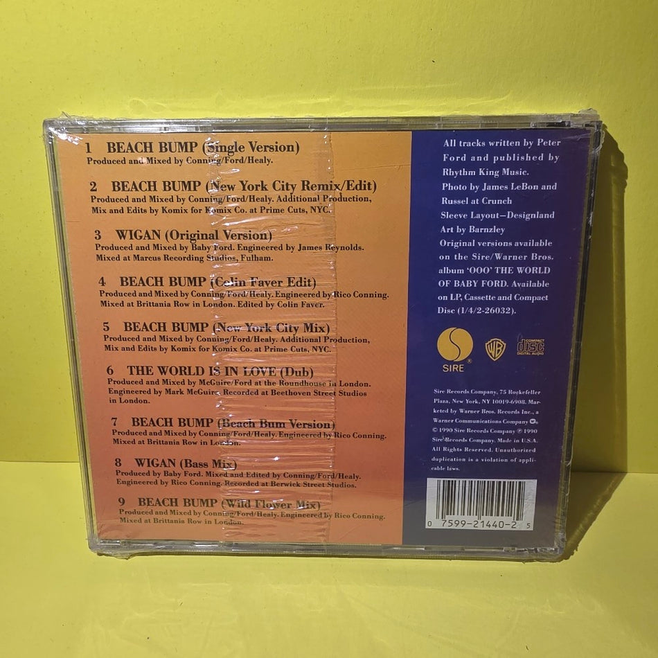 Baby Ford - Beach Bump - 1990 - 9 21440-2 - New - Sealed - CDs