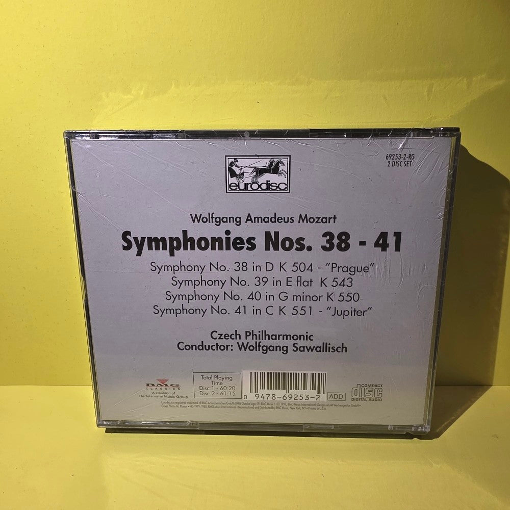 Mozart Czech Philharmonic Wolfgang Sawallisch  - Symphonies No. 38 & 40 No 41 - 1991 - VD 69253 - New - Sealed - CDs